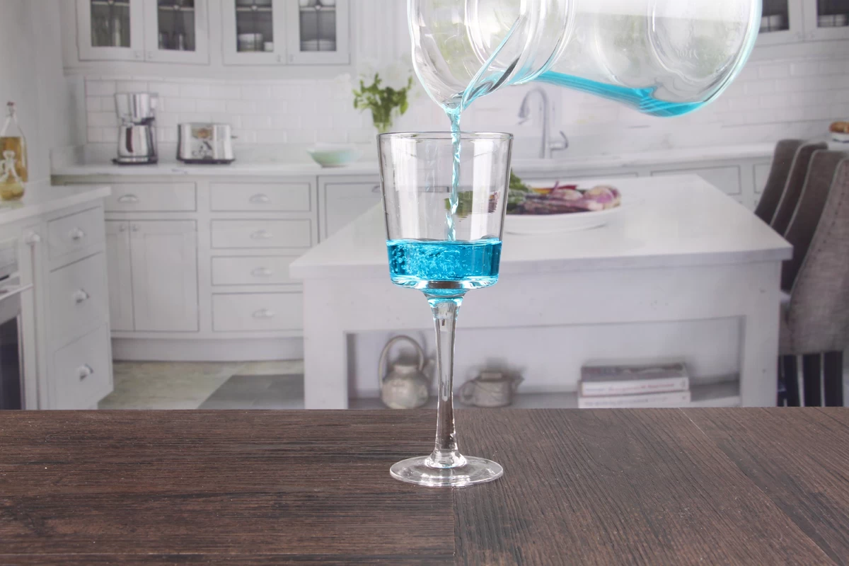 Glass stemmed candle holders