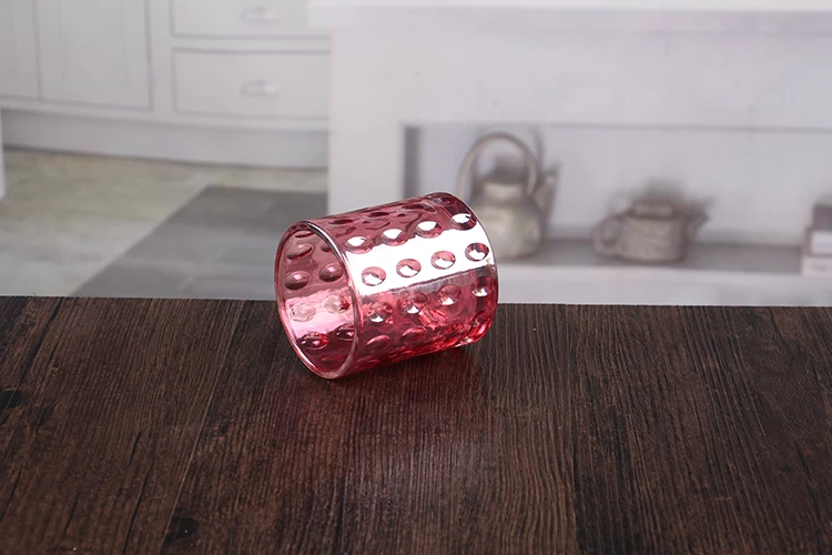 Pink candle holder