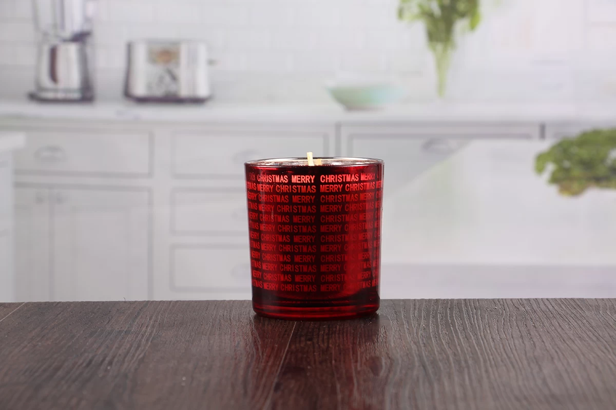Red candle holder
