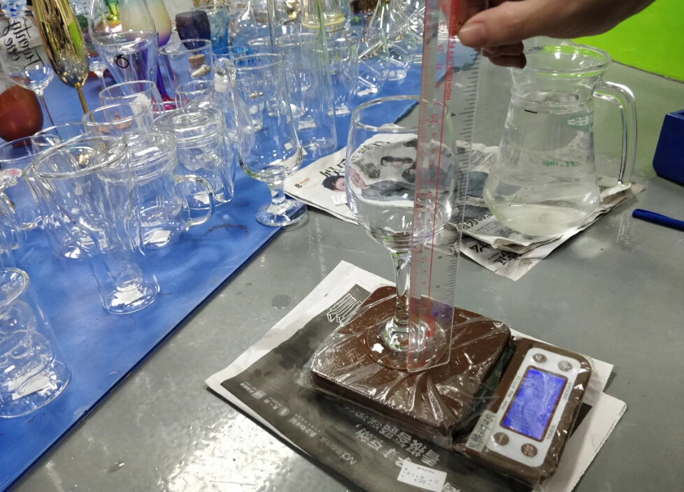 Prepare candle holder and glassware sample for exhibition 