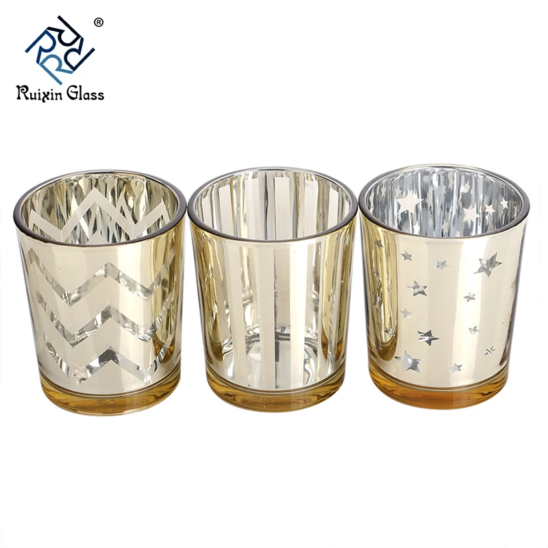 Clear candle holders