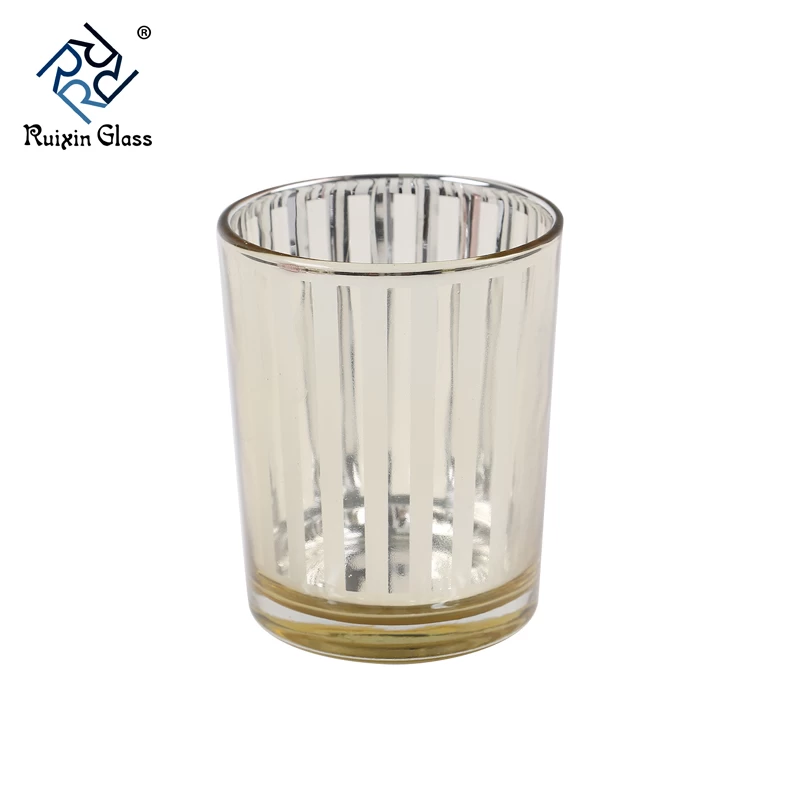 CD017 New Fashion Custom Logo Glass Tea Light Candle Holder Supplier From China