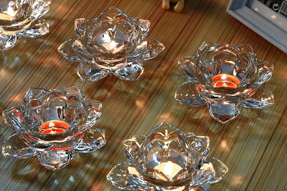 CD014 OEM Accept Lead-free Glass Wholesale Crystal Candle Holder Factory In China