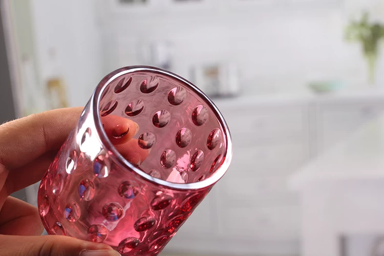 Pink candle holder