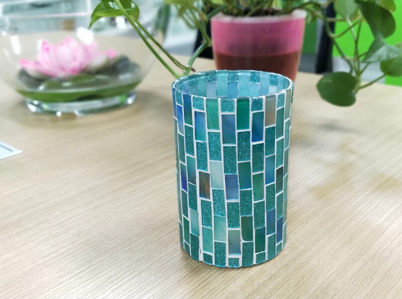 Crackle Mosaic Candle Holder Seller