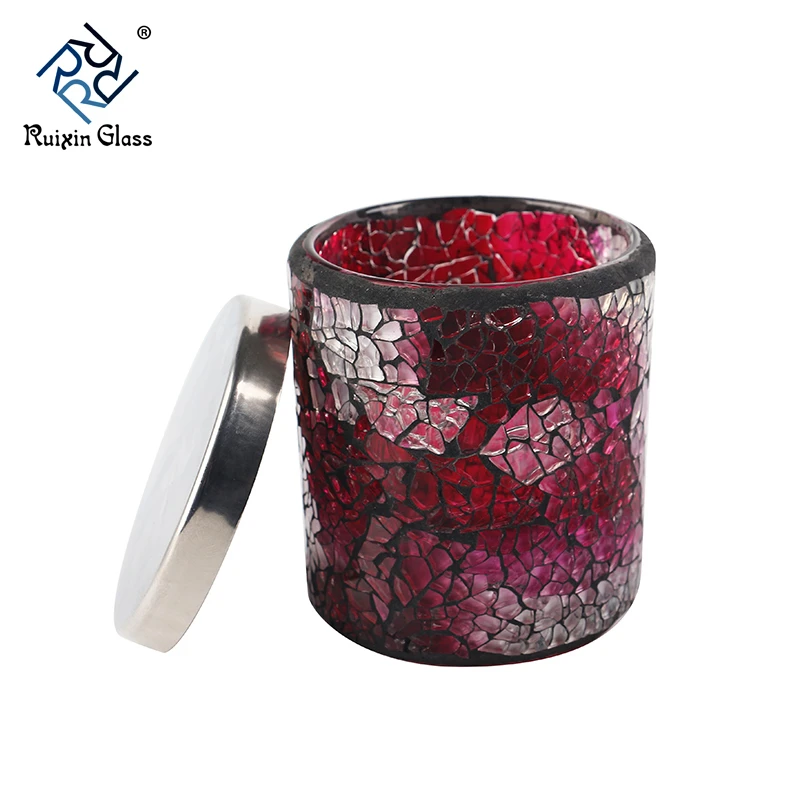 家庭用品手作りピンクモザイクオイルバーナー卸売