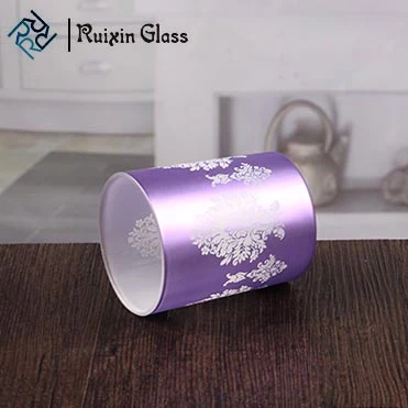 Lila Votiv Kerze Halter Bulk Glas Kerze Container Hersteller