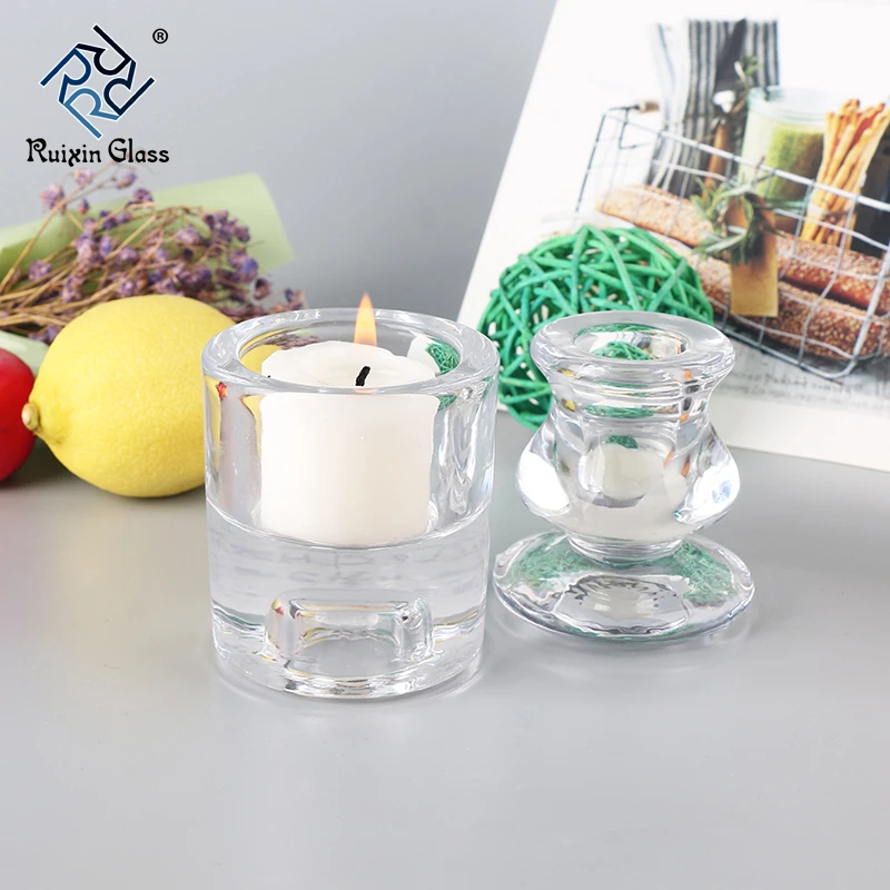 صغيرة مستديرة 1.3 بوصة الروائح حاملي الشموع الزجاجية بالجملة