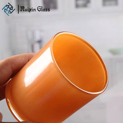 Venda por atacado pequenos suportes de vela de laranja titulares votivos a granel