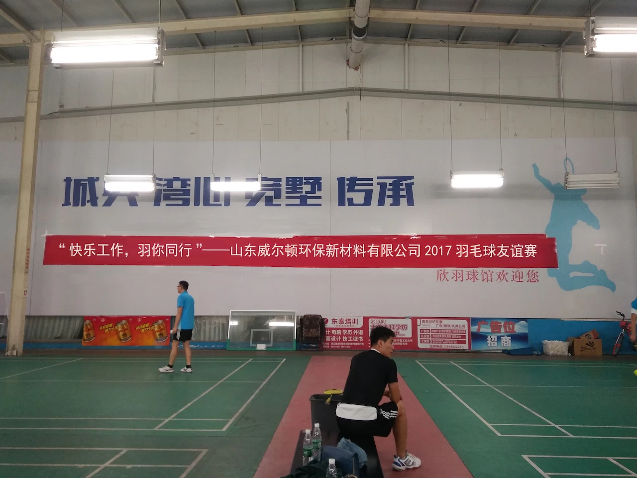China 2017 Welldone Environmental New Materials Badminton Match manufacturer