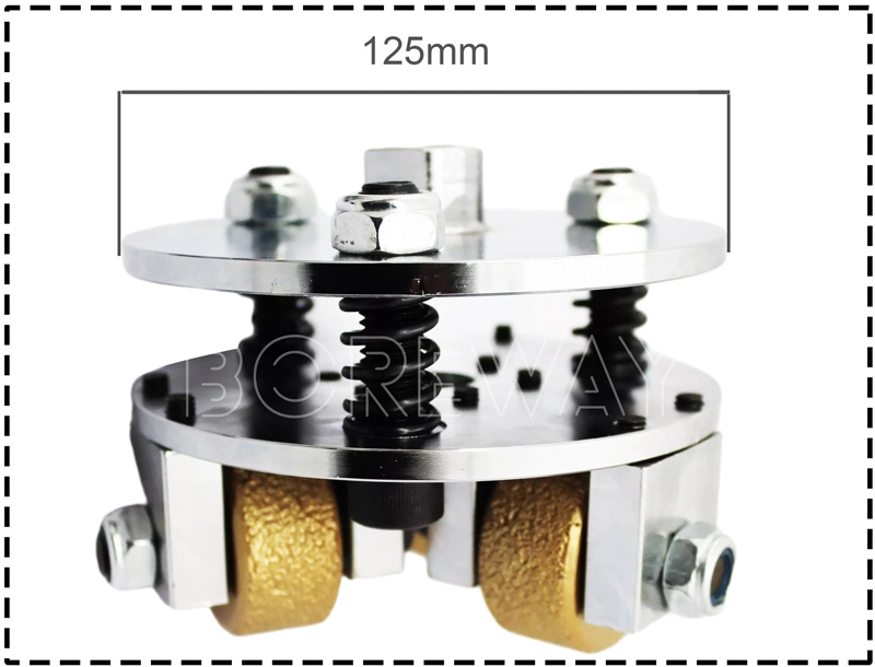 5 inch Double Layer Vacuum Brazing Bush Hammer Plate For Hand Held Machine88