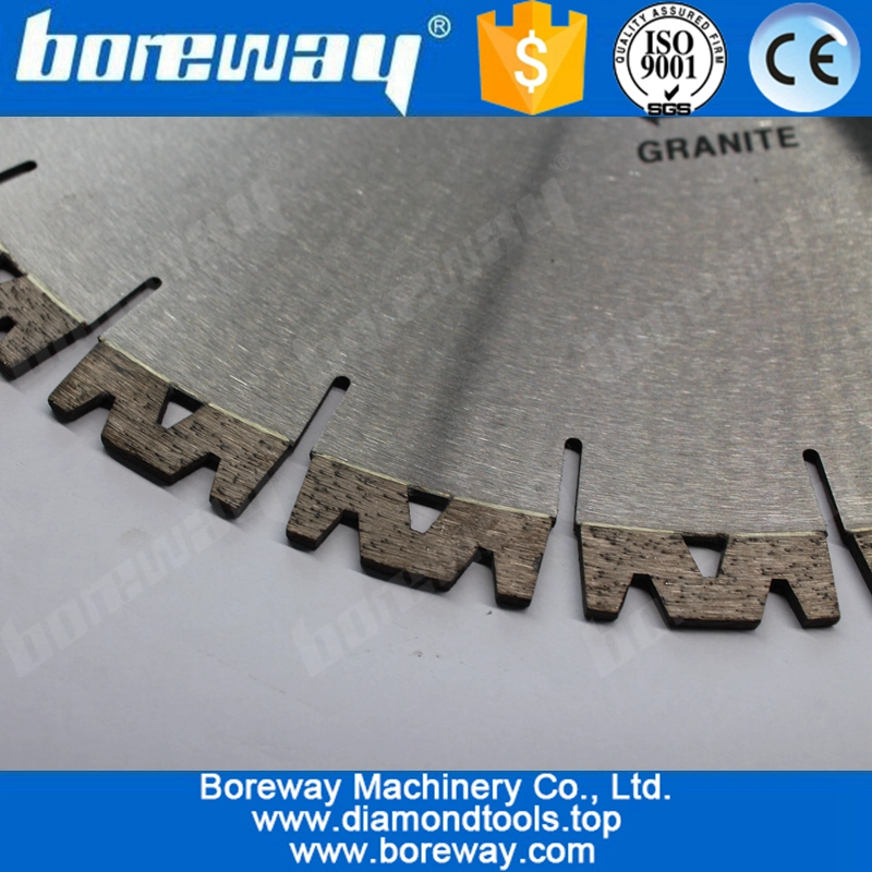 W Shape Segment  Diamond Blade Wet Saw For Granite 