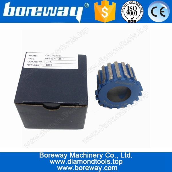 CNC Diamond Milling Wheel For Stone D67*37T*35H