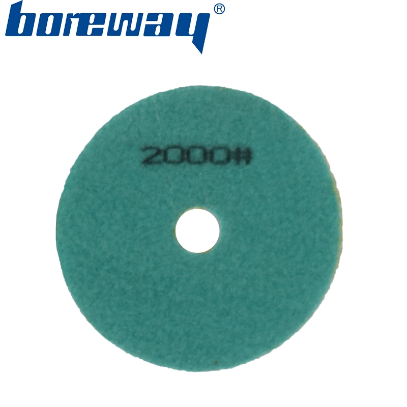 4inch 100mm 7 steps white wet use diamond polishing pads for granite marble quartz concrete ceramic