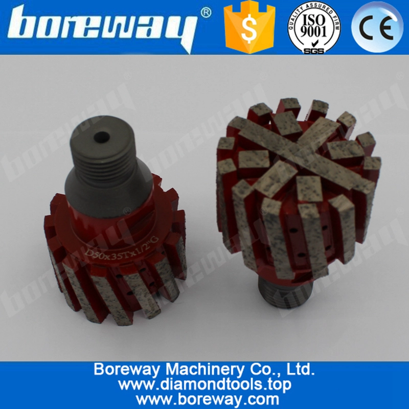 D50x35Tx1 / 2“G 底部带刀头金刚石沉孔零公差轮