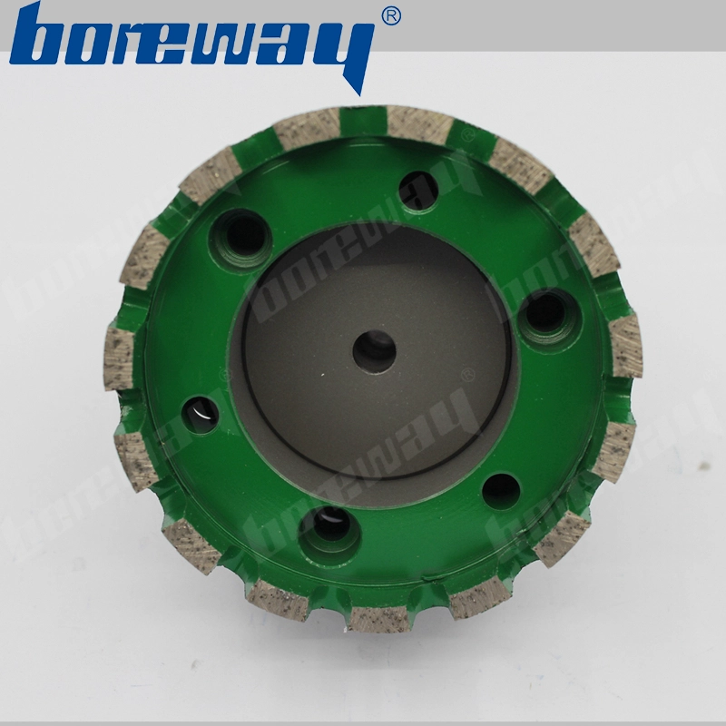 D90*40T*50H continious rim diamond stubbing wheel with adapter