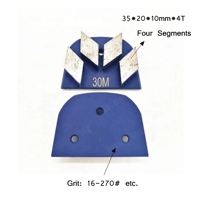 Four Segments Grinding Shoes