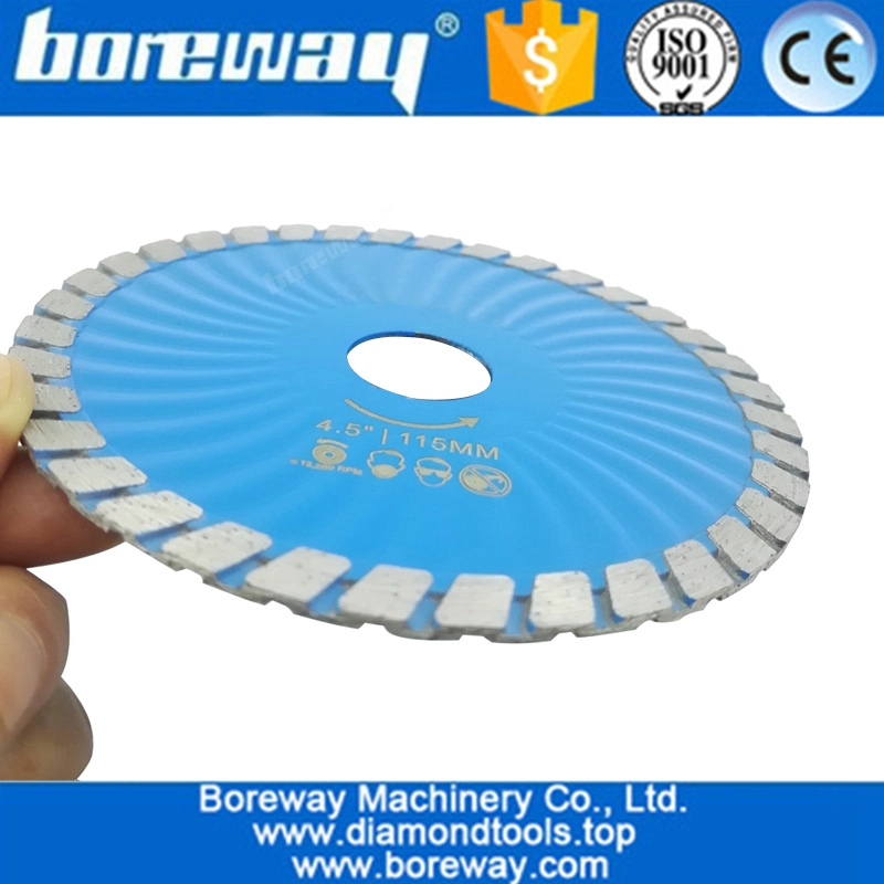 Hot pressed Diamond Waved Turbo Blade Diamond Saw Blade Cutting disc