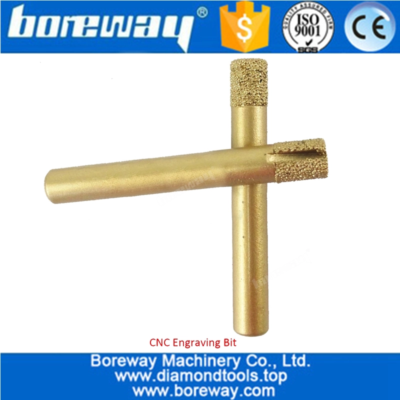 Vaccum Brazed Diamond engraving bits,straight knife,Flat-end