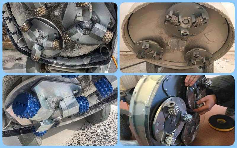 Hundred Teeth 125mm Disc Bush Hammer Plate Tools for Concrete Surface Floor Grinding Suppliers