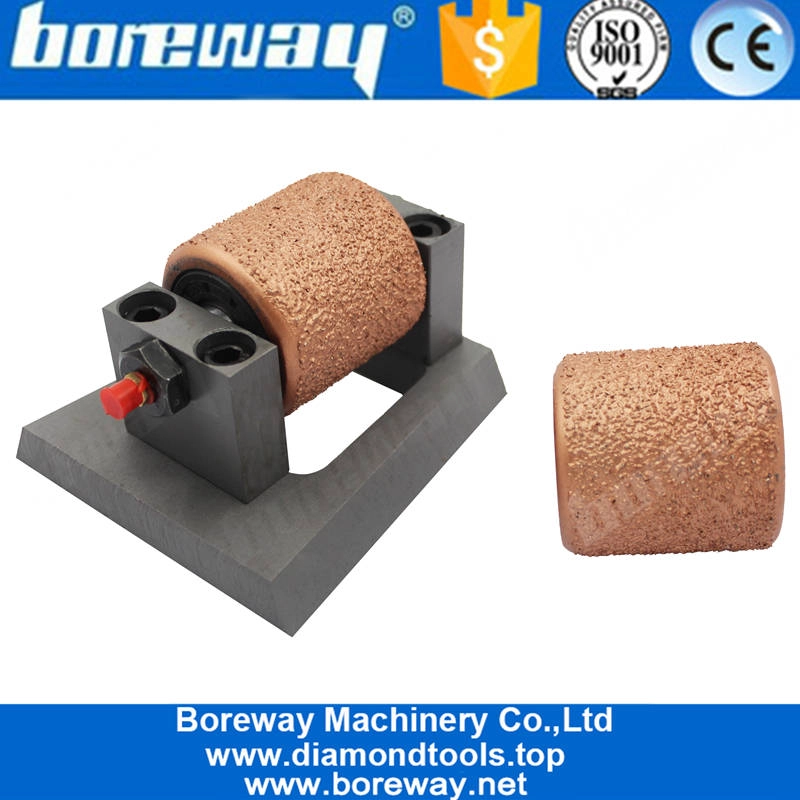 Frankfurt Vacuum Brazed Bush Hammer Roller For Sandblasting Surface 111