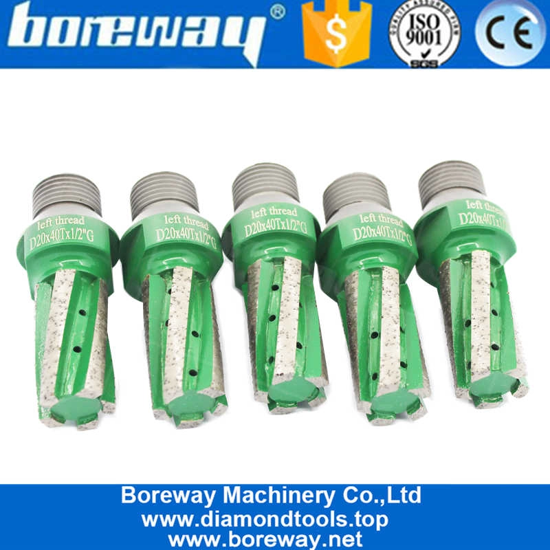 D20 Left Hand Thread Interface Finger Bit for Suppliers