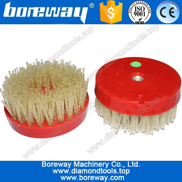round diamond grinding brush for stone