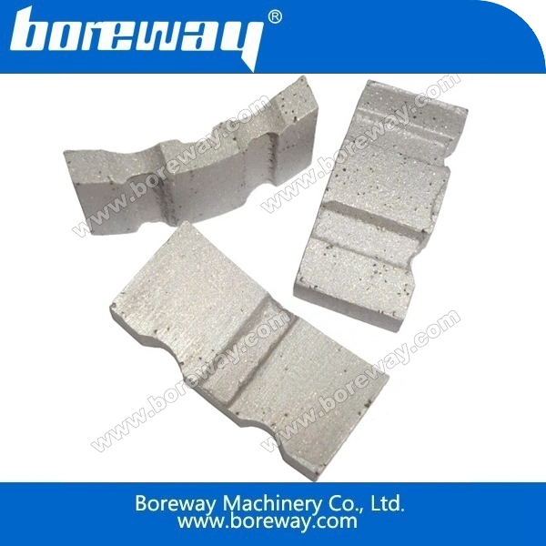 drilling core bit segments for heavily reinforced concrete