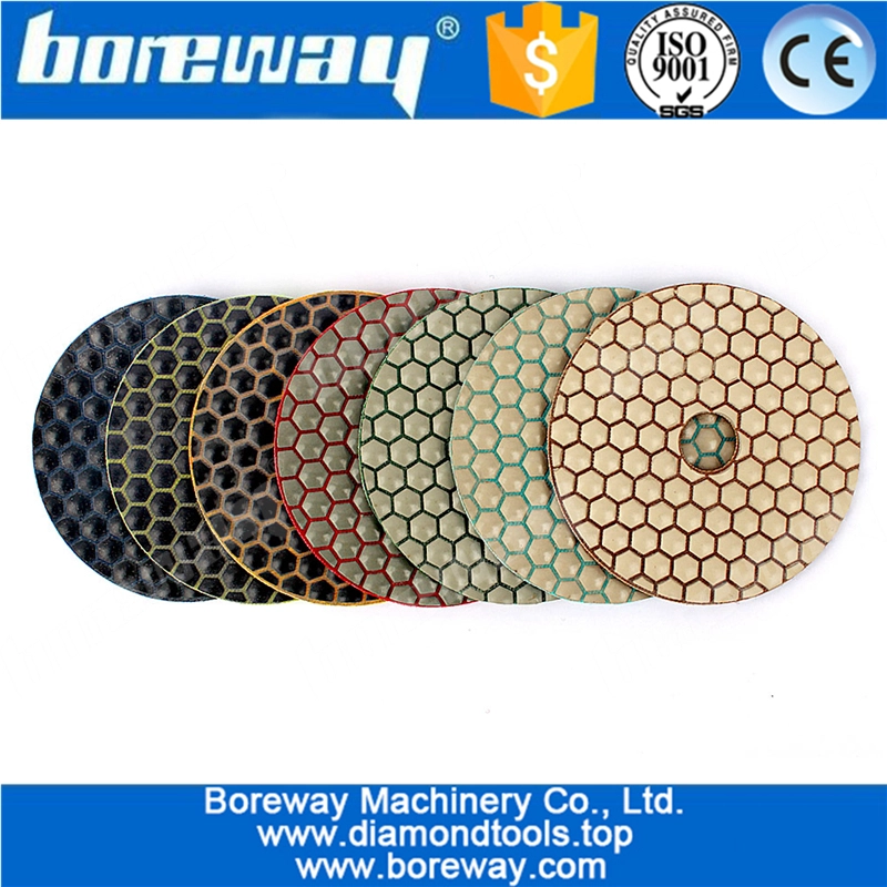 4inch dry diamond resin bond polishing pad for polishing granite