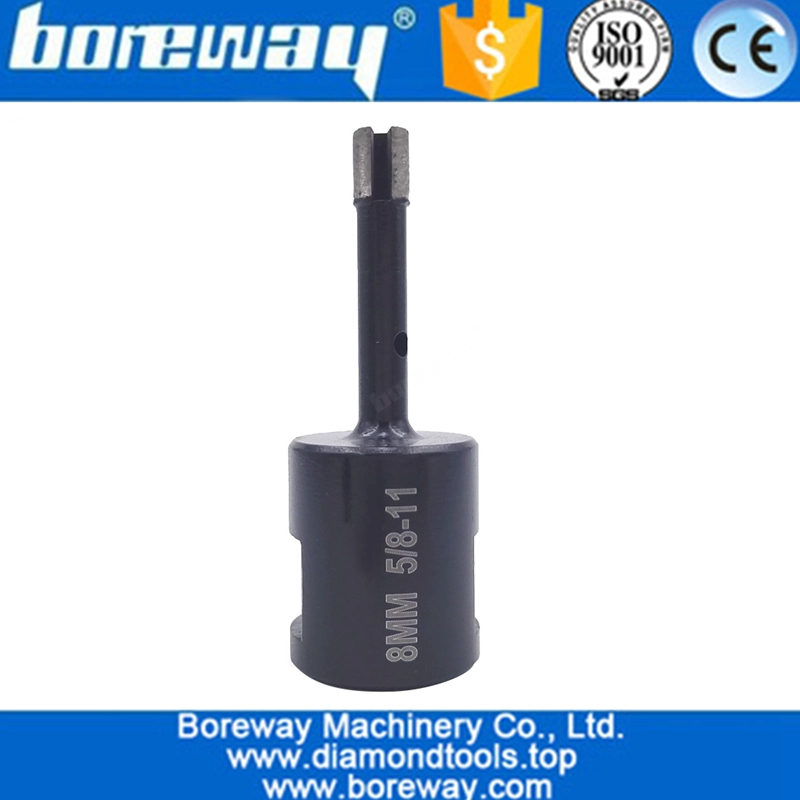 Diameter 8mm Laser Welded Diamond Drilling Core Bits (Wet use) with 5/8-11 thread 04