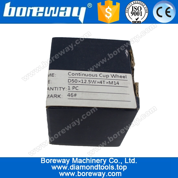 small continious rim diamond cup grinding wheels