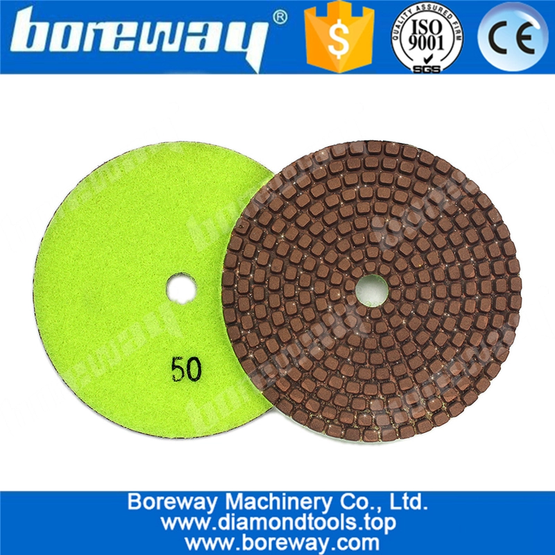 4inch Diamond Metal Polishing Pads Copper Particles For Grinding Polishing Stone