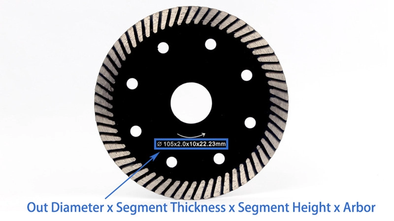 4 Inch diamond turbo cutting disc