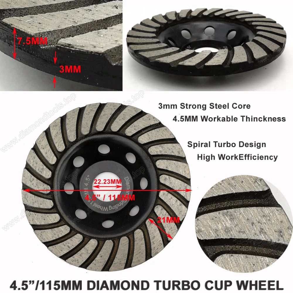 Diamond Turbo Row Grinding Cup Wheel concrete Masonry grinding discs