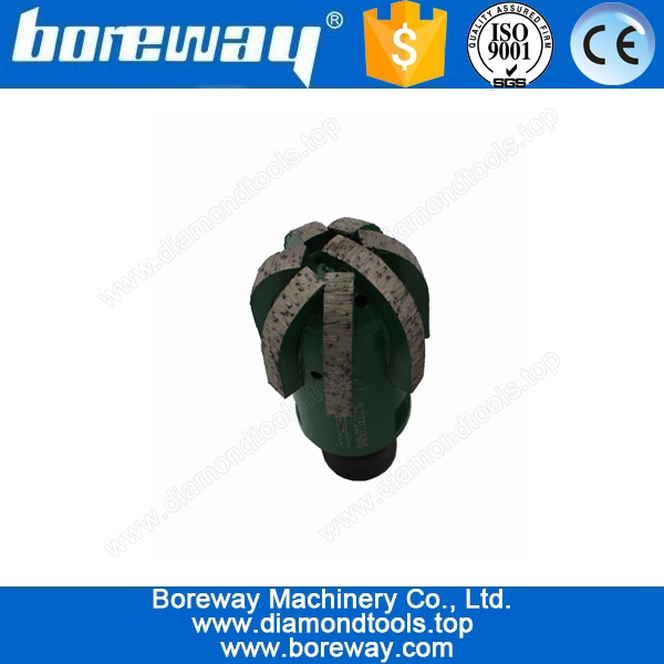 Segmented Ball Shape Finger Milling Cutter For Granite D40*35T 