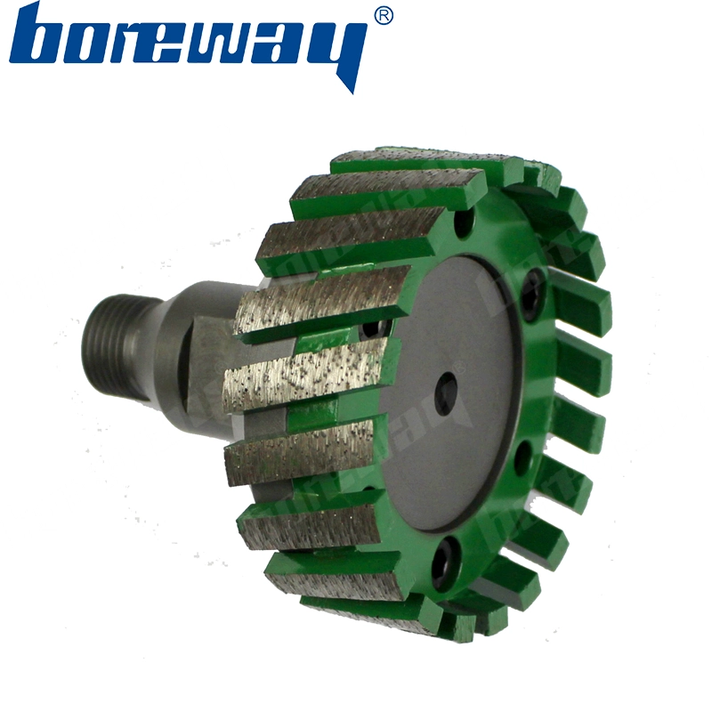 D80*30T*50H diamond heavy duty stubbing wheel with adapter