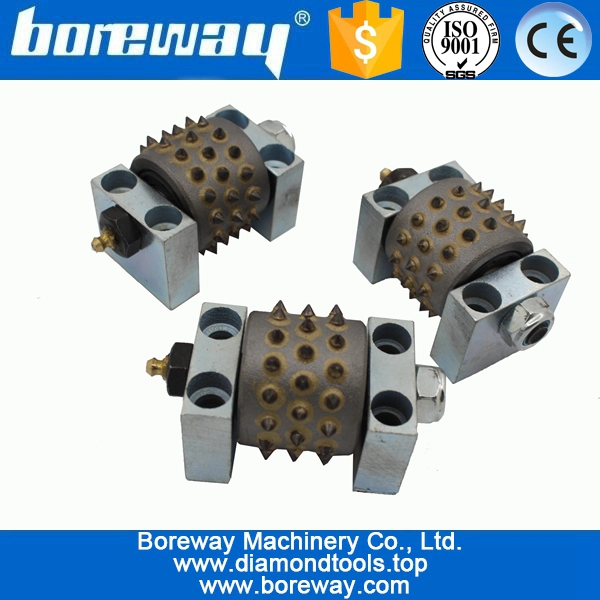 45s Diamond Bush Hammer Roller Block For Concrete Slab