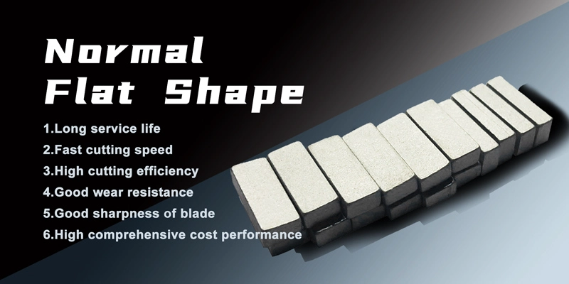 Boreway Wet Use Bridge Cutting Diamond Flat Shape Segment for Slab Edge Cutting of Sandstone