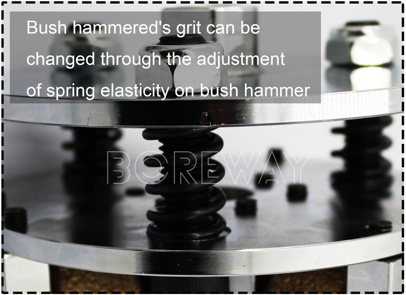 5 inch Double Layer Vacuum Brazing Bush Hammer Plate For Hand Held Machine77