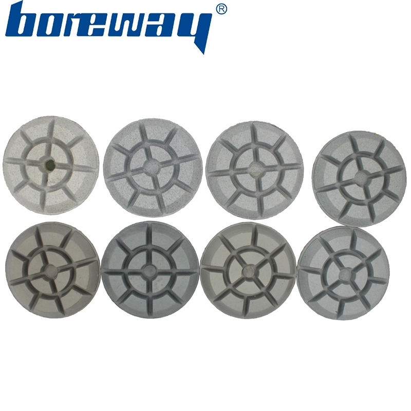 Wet use 8 steps diamond floor polishing pads