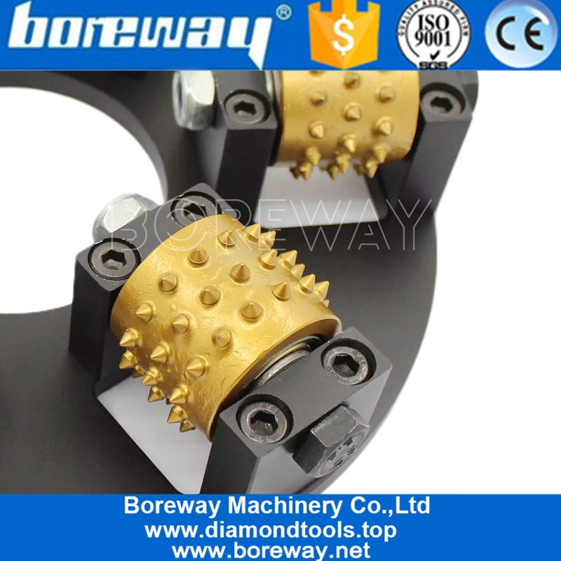 270mm Litchi Surface Bush Hammer Disc Grinding Plate for Husqvarna Floor Grinder