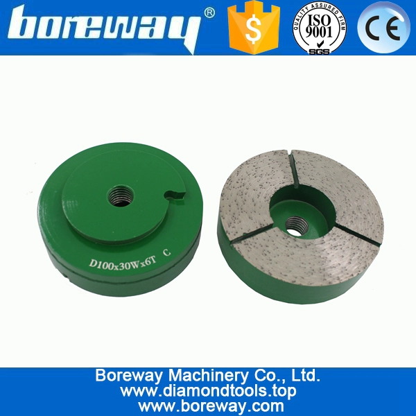  D100x30wx6T Diamond Squaring Metal Disc For Grinding Granite