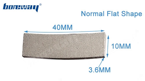 Boreway D400mm Normal Flat Long Life Diamond Cutter Diamond Segment For Circular Saw Blade
