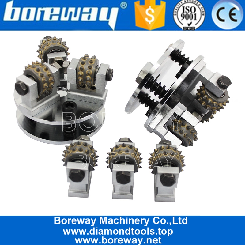 5 inch integral Carbide Alloy Double Layer Bush Hammer Plate 1