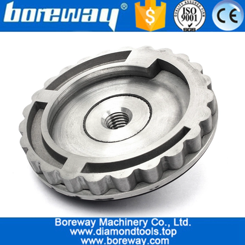 4inch 100mm Aluminum Snail Lock Backer Pad For Diamond Edge Polishing