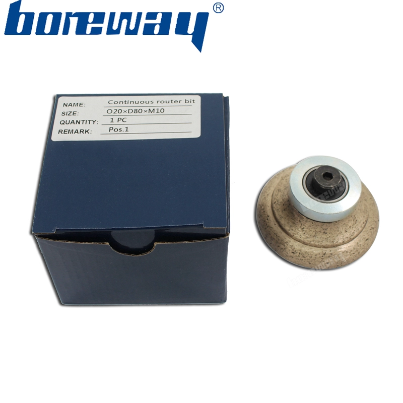 O20xD80xM10 Continuous Rim Router Bit For Polishing Granite Marble Other Stones And The Counter