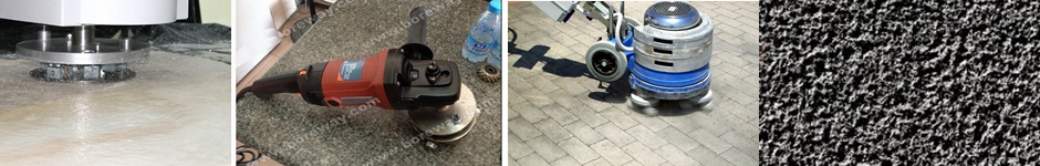 Diamond Star Shape Bush hammered Roller Disk