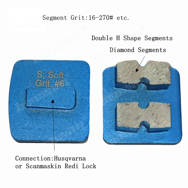 Double Segments Grinding Shoes