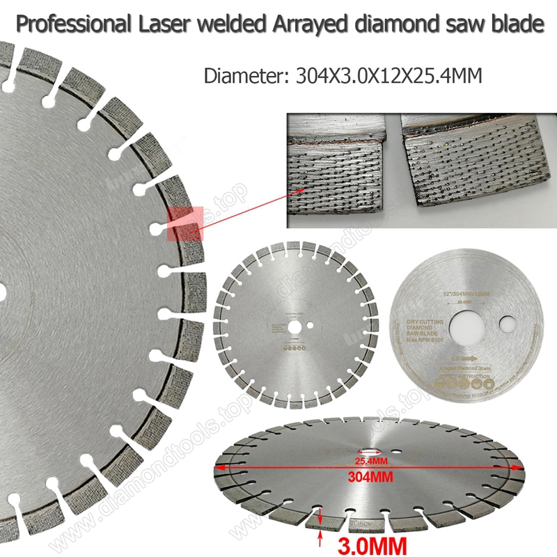 Professional Laser Welded Diamond Saw Blade Cutting Disc