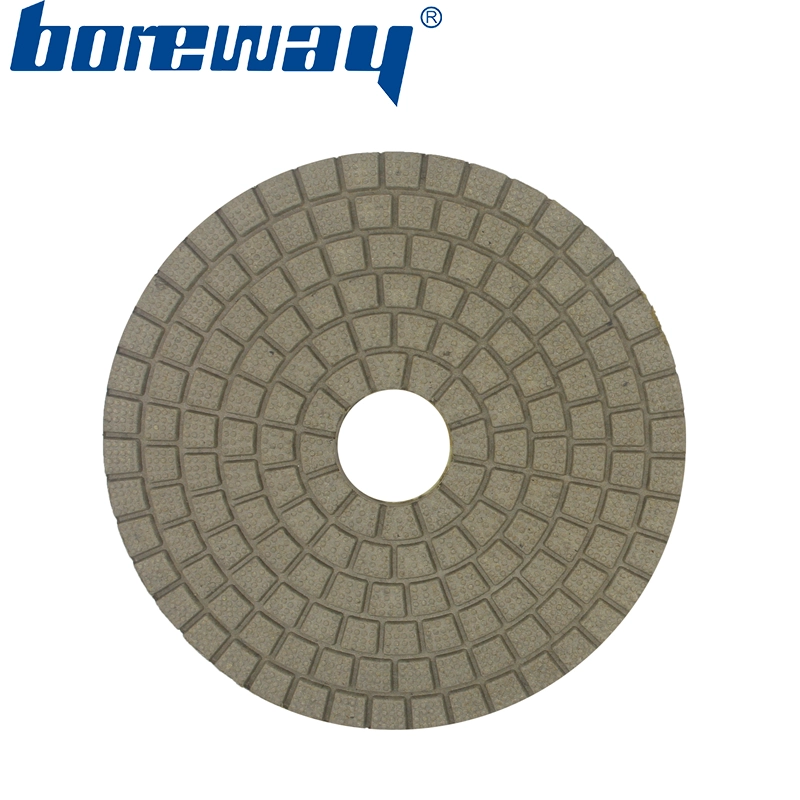 5inch 125mm black and white BUFF polishing pads for stone ceramic
